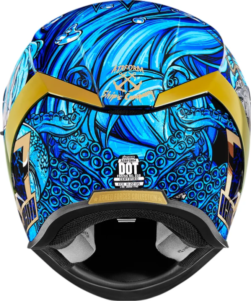 Casca Icon Airform™ Ships Company Black/Blue/Gold S, 8, nordicamoto.ro