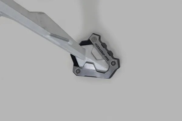 Sidestand Foot Extension Black, Silver -2