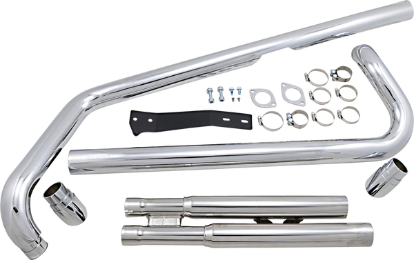 Speedster Slashdown Exhaust System Chrome, 1, nordicamoto.ro