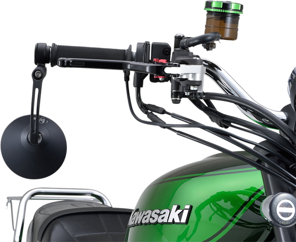 Aluminum Bar End Mirror Black, 3, nordicamoto.ro