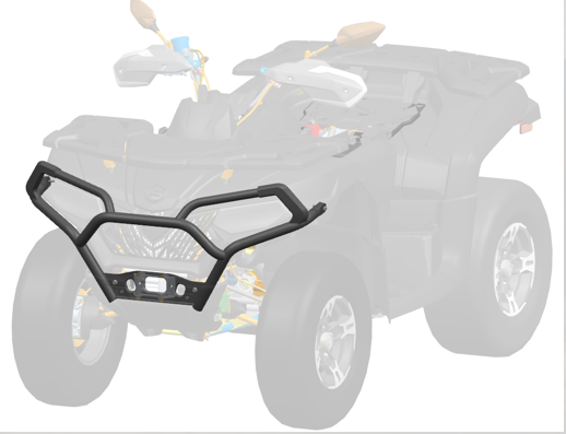 Bullbar fata CFORCE 625 / 600 / Touring-3