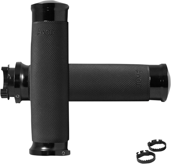 Custom Contour Grips Black, 1, nordicamoto.ro