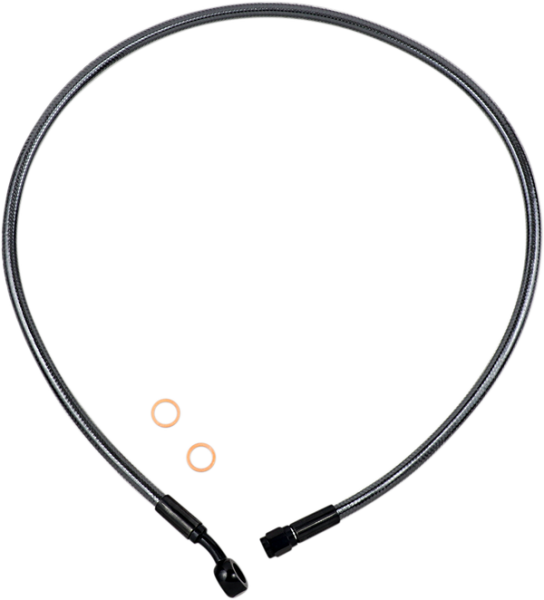 Braided Front Brake Line Black Pearl Oversize [+152 mm (6'')], 1, nordicamoto.ro