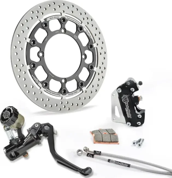 Set de curse Supermoto negru-argintiu-oțel inoxidabil, 1, nordicamoto.ro
