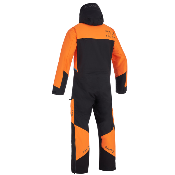AMOQ Eclipse V3 Monosuit Orange/Black/Turquoise XS-3