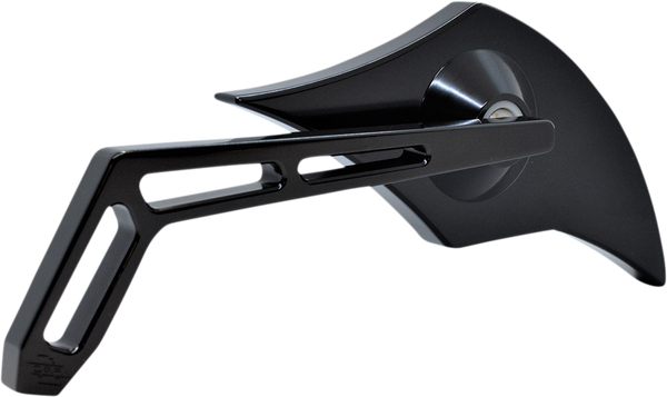 Billet Aluminum Mirrors With Clear Glass Black, 1, nordicamoto.ro