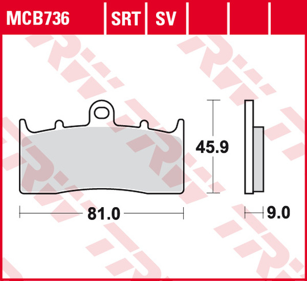 Srt Series Sindered Front Brake Pads, 2, nordicamoto.ro
