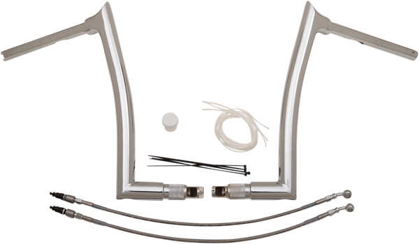 1-1/2(r) Ez Install Pointed Top Handlebar Kit Silver, 3, nordicamoto.ro