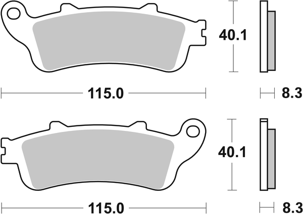 Ct Scooter Carbon Tech Organic Brake Pads, 2, nordicamoto.ro