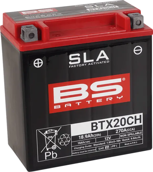 Sla Factory- Activated Agm Maintenance-free Battery Black-3
