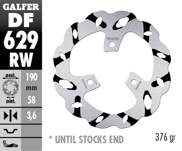 Wave® Brake Rotor Black, Silver, 2, nordicamoto.ro