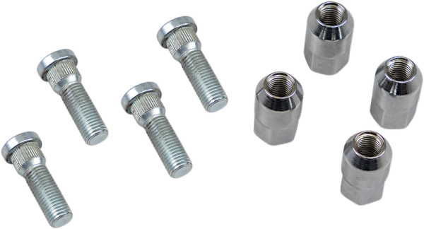 MOOSE RACING Wheel Stud-nut Kit Silver -0
