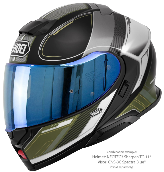 Casca Flip-up SHOEI NEOTEC3 SHARPEN TC-11 Negru/Alb/Verde Mat XXL-1