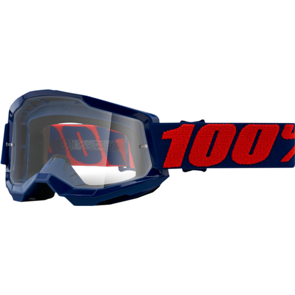 Ochelari 100% Strata 2 Masego cu lentile transparente, mărime unică, 1, nordicamoto.ro