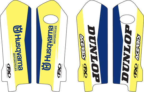 Lower Fork Guard Graphics Blue, White, Yellow, 2, nordicamoto.ro