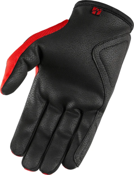 Manusi Textil/Piele Icon Hooligan™ Red 3XL, 1, nordicamoto.ro