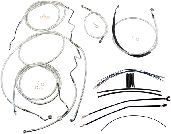 Sterling Chromite Ii® Designer Handlebar Installation Kit Silver, 3, nordicamoto.ro