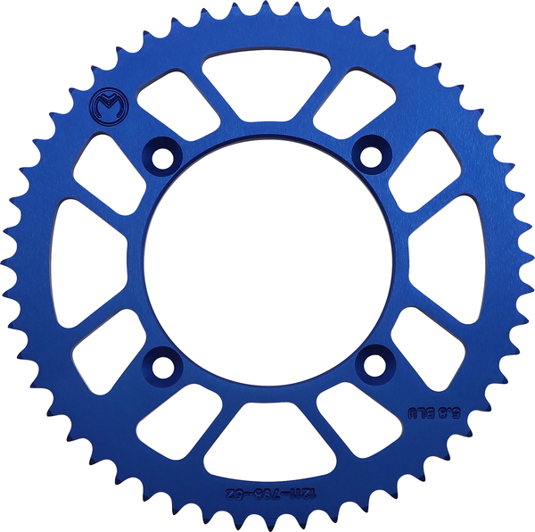 MOOSE RACING Rear Aluminum Sprocket Blue, 4, nordicamoto.ro