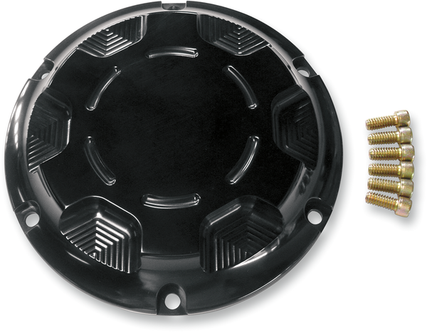 Billet Derby Cover Black Anodized, 1, nordicamoto.ro