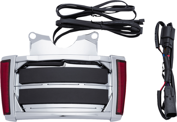 Led Lighted License Plate Frame Chrome, 2, nordicamoto.ro