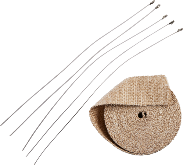 Exhaust Heat Wrap Kit Off-white, 1, nordicamoto.ro