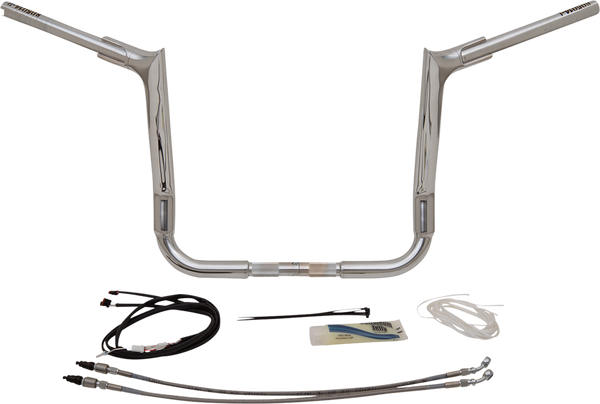 1-1/2(r) Ez Install Pointed Top Handlebar Kit Silver, 1, nordicamoto.ro