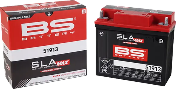 Sla Max Factory- Activated Agm Maintenance-free Battery [60873] Black-0