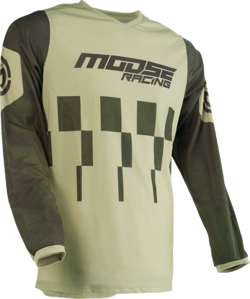 Tricou Moose Racing Qualifier Green/Tan-3