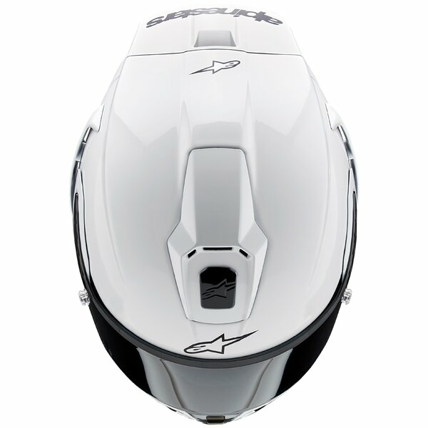 Casca integrala sport ALPINESTARS SUPERTECH R10 CARBON SOLID Alb lucios-2