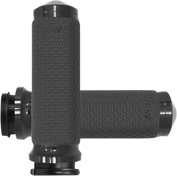 Vibration Dampening Memory Foam Grips Black, 1, nordicamoto.ro