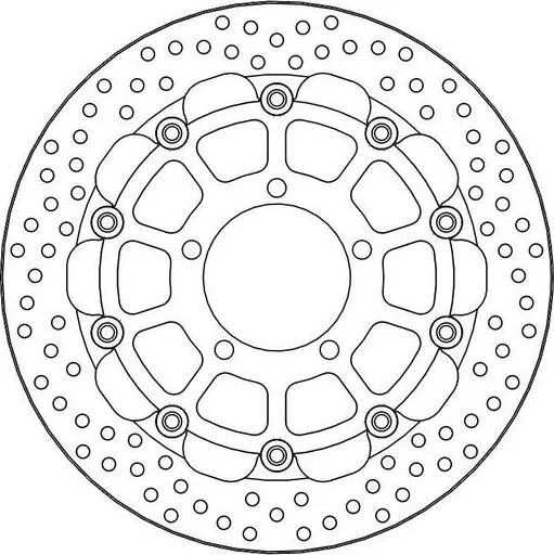Rotor de curse flotant din oțel inoxidabil din seria Halo, 1, nordicamoto.ro