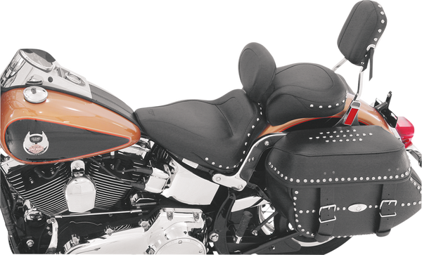 Studded Sport Solo Seat With Backrest Black, 1, nordicamoto.ro