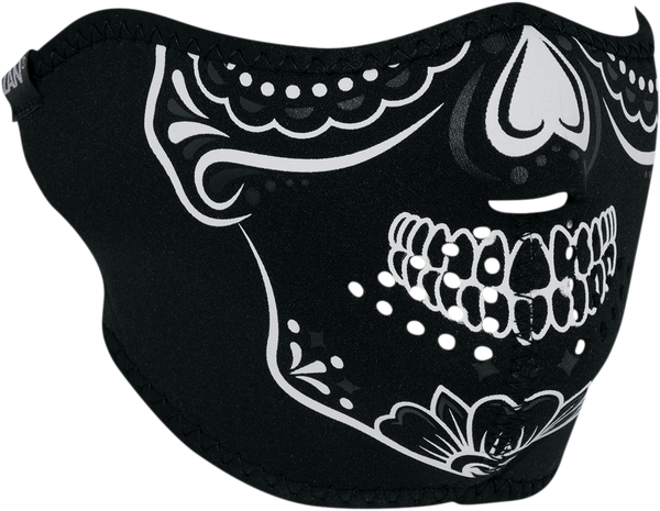 Neoprene Half-face Mask Black, White, 4, nordicamoto.ro