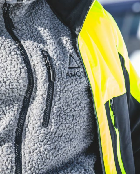 Vesta Snowmobil AMOQ Polar Fleeco Mid-Layer Gray-1