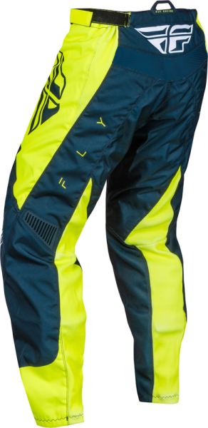 Pantaloni MX Fly F-16 932 Albastru/Fluo Galben-1