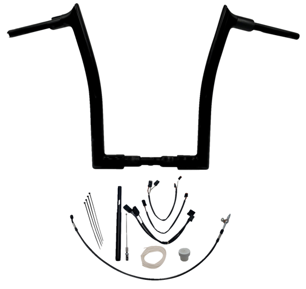 1-1/2(r) Ez Install Pointed Top Handlebar Kit Black, 2, nordicamoto.ro