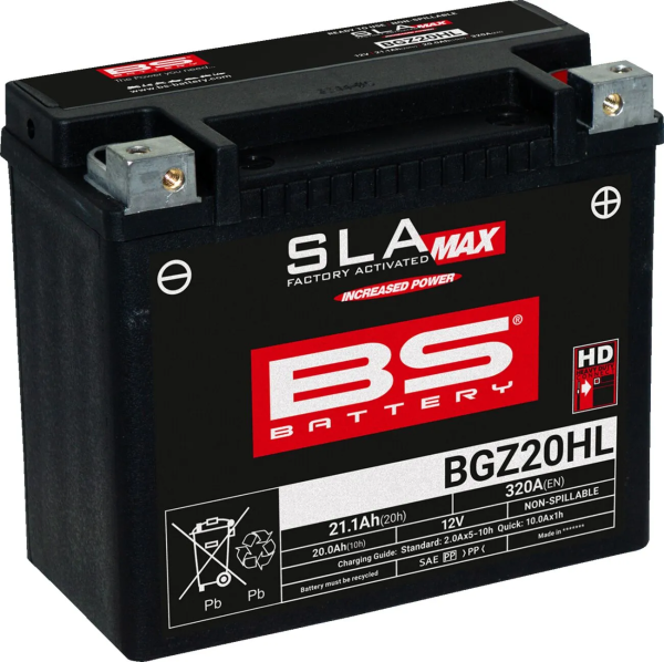 Sla Max Factory- Activated Agm Maintenance-free Battery Black 