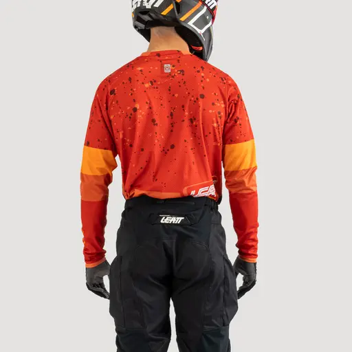 Tricou Leatt 4.5 Orange/Black-3