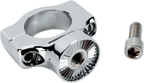 Side-mount License Plate Mount Clamp Chrome, 3, nordicamoto.ro