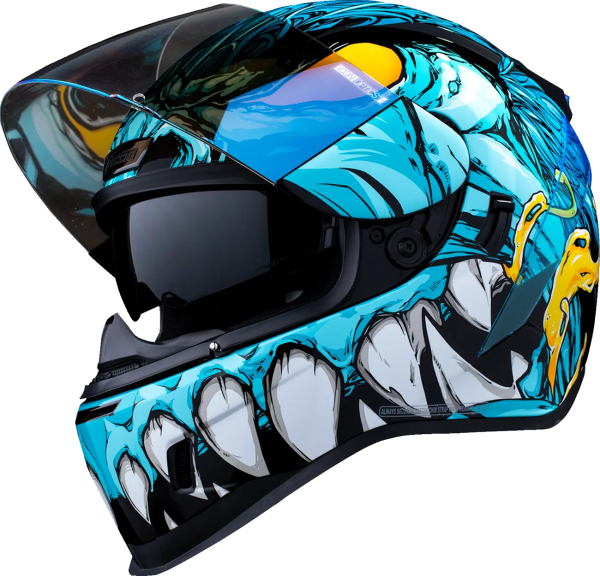 Casca Icon Airform Manik'rr Mips Green/Blue, 18, nordicamoto.ro