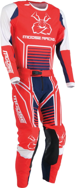 Tricou Moose Racing Agroid Blue/Red/White-2