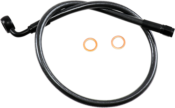 Designer Series Dot Abs-specific Upper Brake Line Kit Black, Black Pearl, 2, nordicamoto.ro