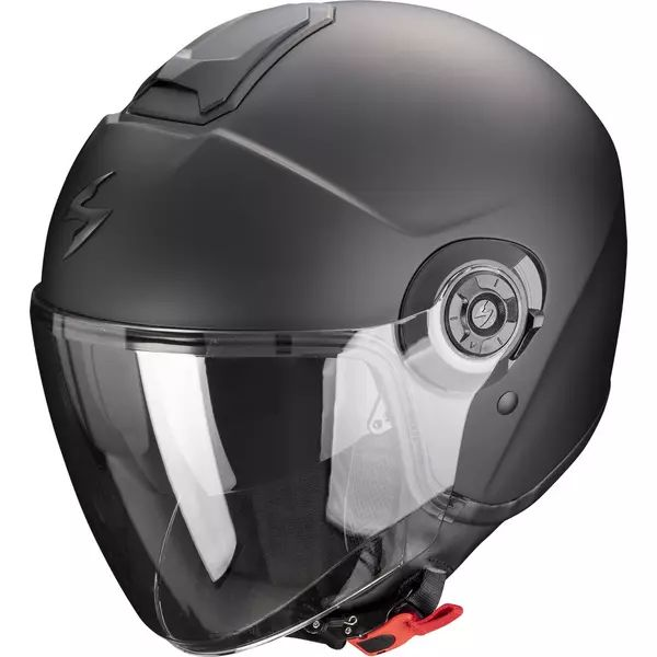 Cască SCORPION EXO CITY II SOLID cu fața deschisă/tip jiclor — Negru — XS, 7, nordicamoto.ro