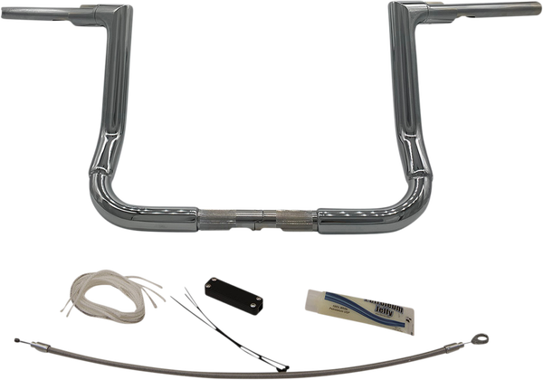 1-1/2(r) Ez Install Flat Top Handlebar Kit Silver, 1, nordicamoto.ro