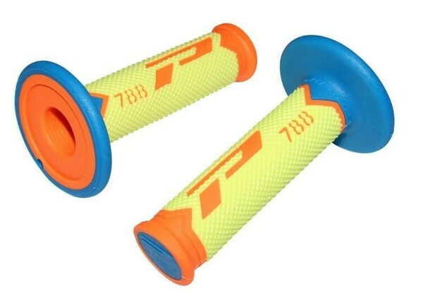 Triple Density Grips Blue, Fluorescent Orange, Fluorescent Yellow, 1, nordicamoto.ro