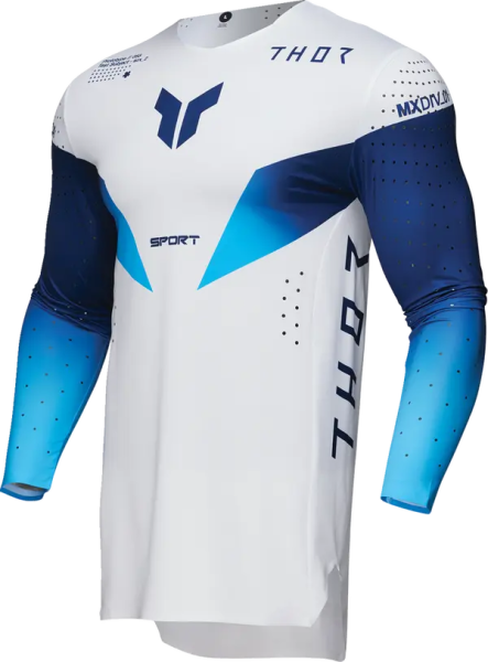 Tricou Enduro Thor Sportmode Strike White-5