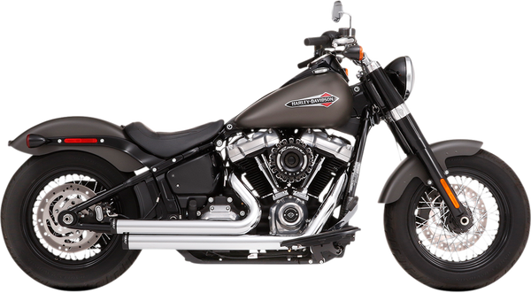 Exhaust System 2-into-2 System For Softail Black, 1, nordicamoto.ro