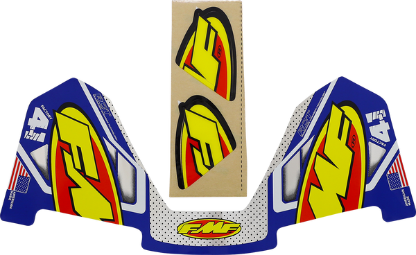 Fmf Exhaust Replacement Decal Blue, Yellow-0
