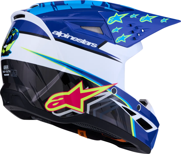 Casca Copii Alpinestars SM3 Falcon Albastru/Negru/Roz S, 3, nordicamoto.ro