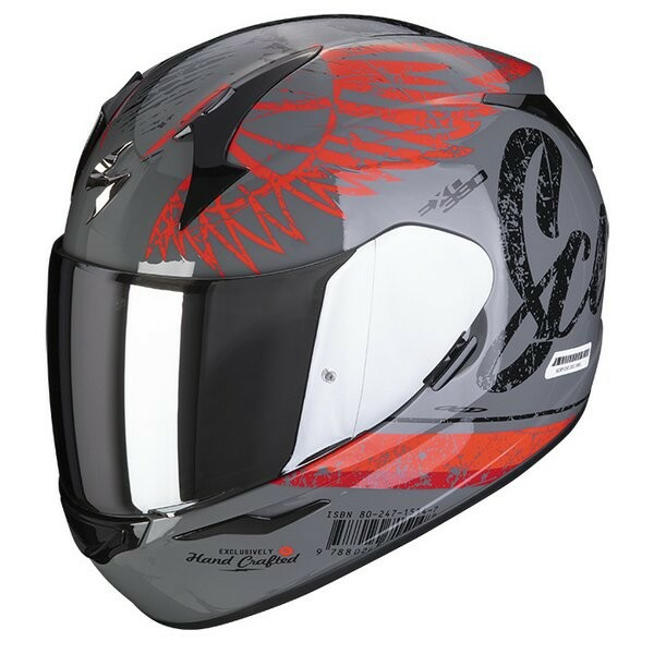 Casca Integrala Scorpion EXO 390 IGhost Cement Grey/Red-2